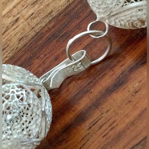 NWOT Vintage New Ultra Fine Italian Silver Filigree Bead Necklace - c 29 Grams - Picture 6 of 9